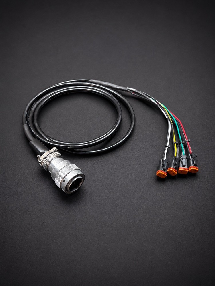Skid Steer Aux Control Harness 14 Pin 8′- 4 Function fits CAT | Bobcat | Deere