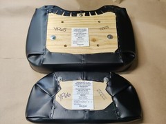 Black & White Vinyl Seat Bottom & Back fits Allis Chalmers D15 D17 D19 D21