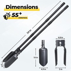 DAKEPOLE 55 Inch Post Hole Digger Heavy Duty Garden