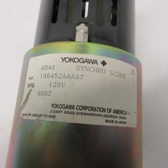 Yokogawa 106452AAAA7 AB40 Synchroscope Slow/Fast Synchro Scope Panel Meter 120V