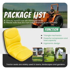 #M805158 Tractor Seat For John Deere 670 770 790 870 970 990 1070 3005 4005