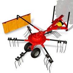 MechMaxx Hay Baler & Hay Rake Tedder & Disc Mower Bundle, HB3120, HT100, DM6