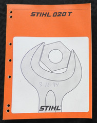 GENUINE STIHL MODEL 020 T CHAINSAW SERVICE REPAIR MANUAL VERY GOOD GERMANY