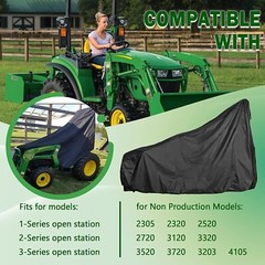 LP95637 Tractor Cover For John Deere Compact Utility Tractors 2320, 2520, 2720