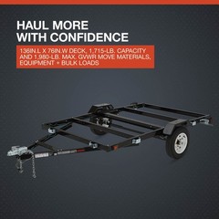 Ultra-Tow 5ft. x 8ft. Steel Utility Trailer Kit, 1715-Lb. Load Capacity