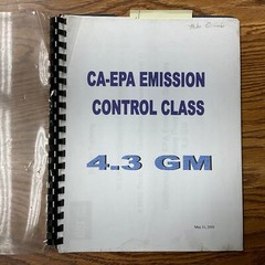 CAT Caterpillar 4.3L GM ENGINE EMISSION SERVICE TRAINING MANUAL FORK LIFT TRUCK