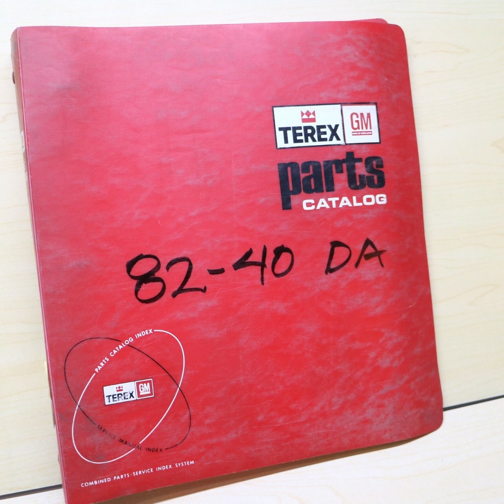 TEREX 82-40 DA Crawler Tractor Spare Parts Manual book catalog bulldozer list