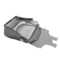 Passenger Side Bottom Replacement Seat Cover Steel Gray Nissan Frontier SV 05-19