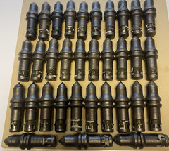 BRAND NEW KENNAMENTAL C-21 CARBIDE TIPPED AUGER BULLET TEETH / MADE IN THE USA