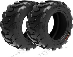 2 New 18×8.5-10 Skid Steer Tires 8PR LRD HAFLINGER Heavy Duty Rim Guard Wall TL