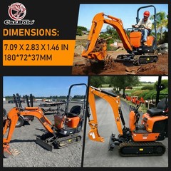 Rubber Tracks with 180*72*37mm Size for Mini Excavator AGT H12/ H12/ DM12-C/ H15