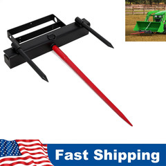 39/49″ Heavy-Duty Hay Spear Attachment 4000 Lbs Universal for Skid Steer Tractor