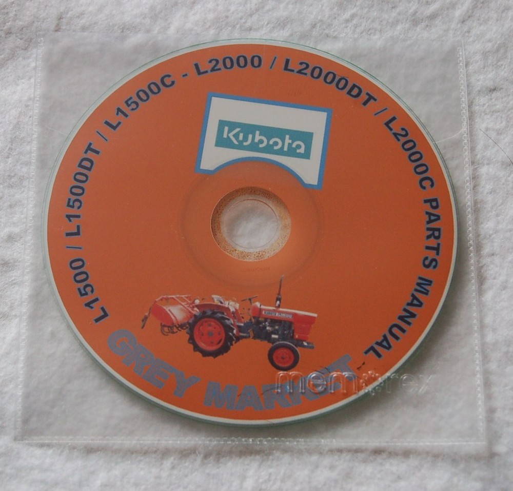 Kubota L1500,1500DT / C – L2000,2000DT / C Parts Manual CD (Japanese / English)