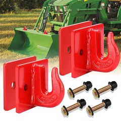 3/8″ Bolt On Grab Hooks For Loader Tractor Bucket Heavy Duty Steel Pack Of (2)