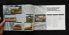 1985 JOHN DEERE CULTIVATORS HARROWS FINISHERS TILLAGE EQUIP SALES BROCHURE MINTY