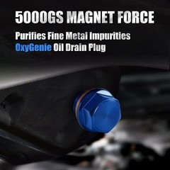 M14 x1.5 Magnetic Oil Drain Plug with Crush Washer Gaskets Repla Size: M14×1.5