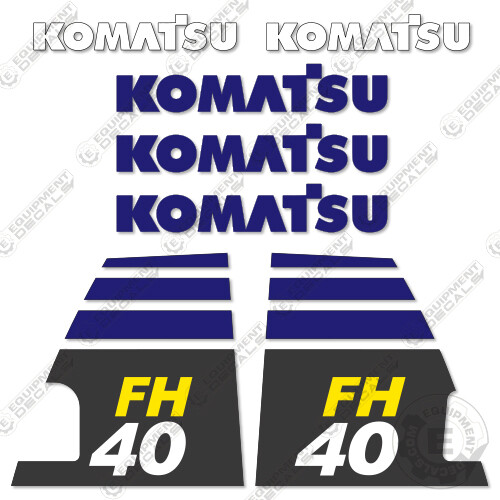 Fits Komatsu FH40-1 Decal Kit Forklift Equipment Decals – 7 YEAR VINYL