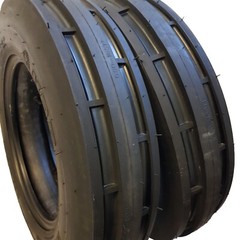 5.50-16 (2 TIRES + TUBES) 6 PLY ROAD CREW ST1 F2 3-Rib Farm Tractor 5.50.X16