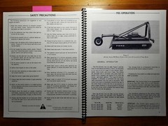 Ford 909 910 60″ 72″ Rotary Cutter Mower Owner Operator’s Manual SE 3086-B 12/72