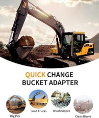 Quick Attach Excavator Bucket Ears for Kubota U35 KX71 KX91 KX121 KX040 KX033
