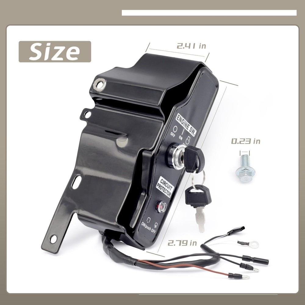 Ignition Switch Box Compatible with Harbor Predator 13HP 420cc Engine 60340 6…