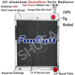 A71611C1 Alu Radiator For International 766 886, 986 966 1066 1466 1486 1566