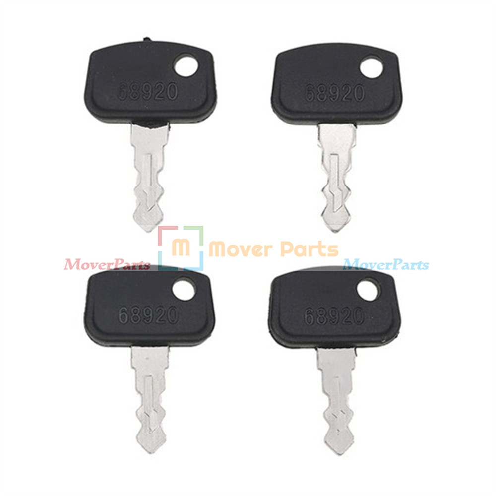 (4) For Kubota RTV500 B BX GR F ZR ZD RTV1400 RTV Series Ignition Key PL50168920