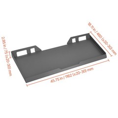 Uimoso 1/4″ Skid Steer Mount Plate Steel Quick Attachment Adapter Loader 45″