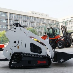 15 HP Mini Skid Steer Loader B&S Hydraulic System Electric Start W/ Trencher