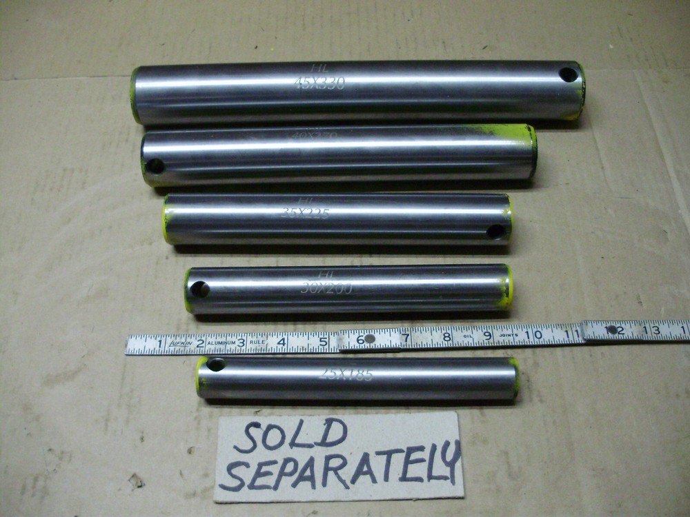 Landhero Loader, Excavator, Bucket Pins, Hardened, Chrome Plated, 40Cr Steel