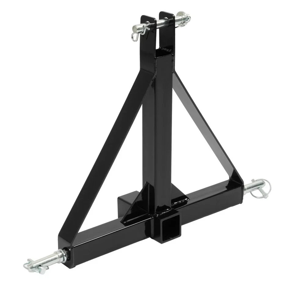 HECASA 3 Point 3 PT Trailer 2″ Receiver Hitch Adapter Tow Drawbar CAT 1 Tractor