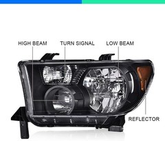 Headlights Assembly Fit Toyota Tundra 2007-2013/Sequoia 2008-2017