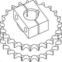 Double Sprocket Fits 435 446 456 466 545 550 570 572 580 582 590 592 852 862 CC1