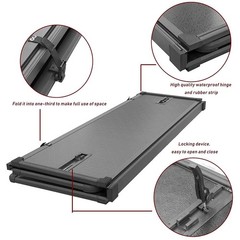 FRP Hard Tri-Fold Truck Bed Tonneau Cover 2020-2026 Gladiator JT 5ft Bed