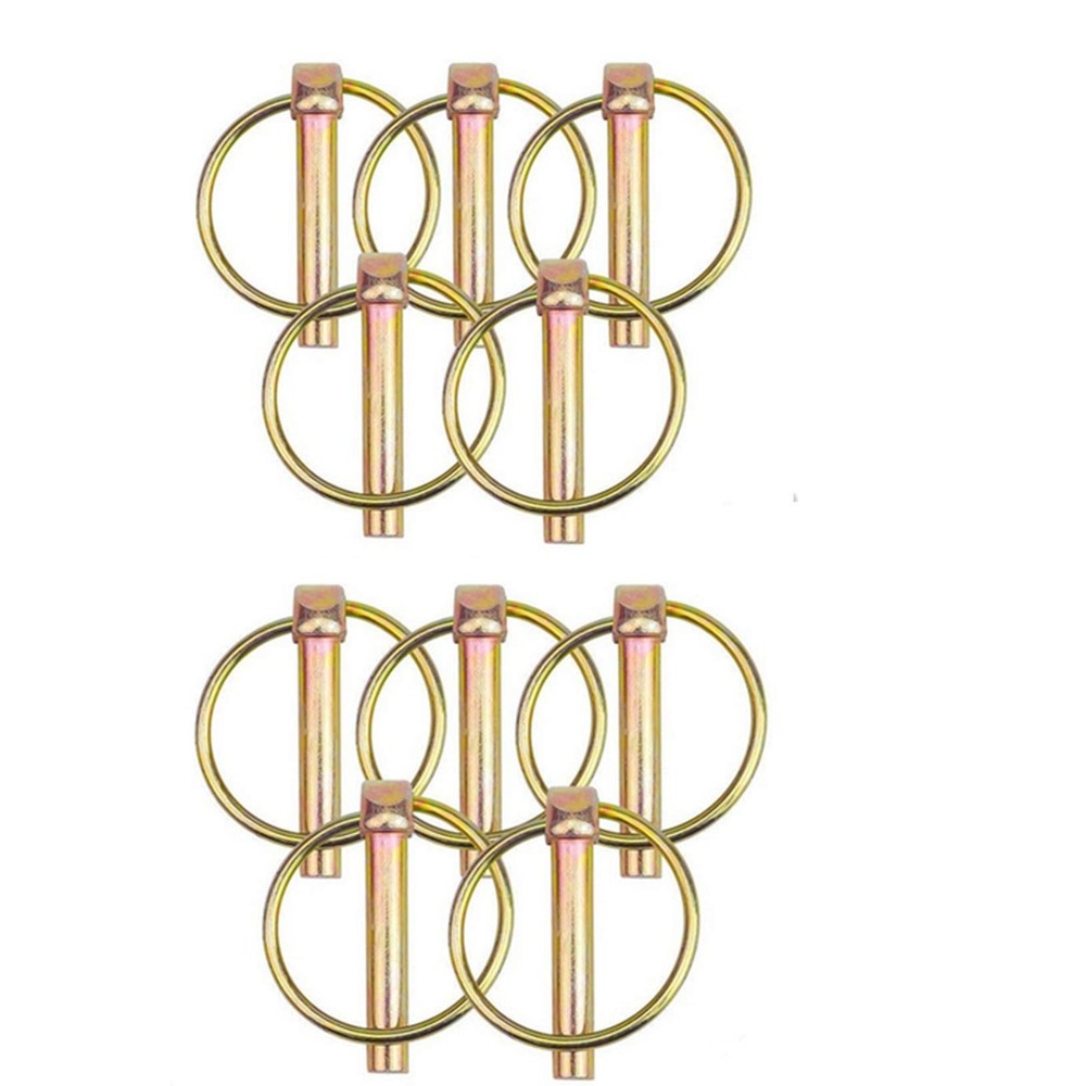 10 Pcs 3/16” Linch Pin, Lynch Pin Disconnect Snap Pin for Farm Tractors Tr