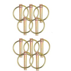 10 Pcs 3/16” Linch Pin, Lynch Pin Disconnect Snap Pin for Farm Tractors Tr