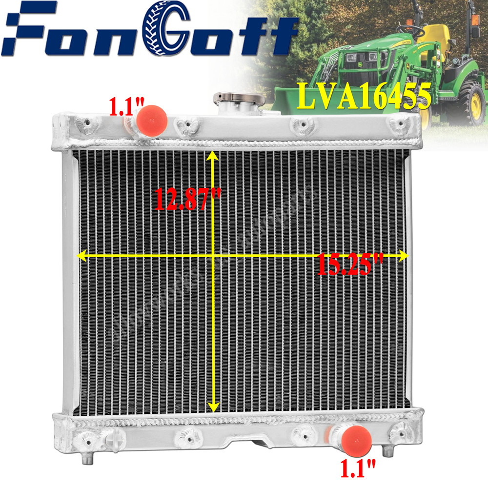 #LVA16455 Aluminum 4 Rows Radiator For John Deere 1023E,1025R,1026R,2025R USA.