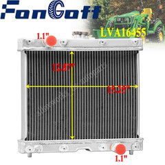 #LVA16455 Aluminum 4 Rows Radiator For John Deere 1023E,1025R,1026R,2025R USA.