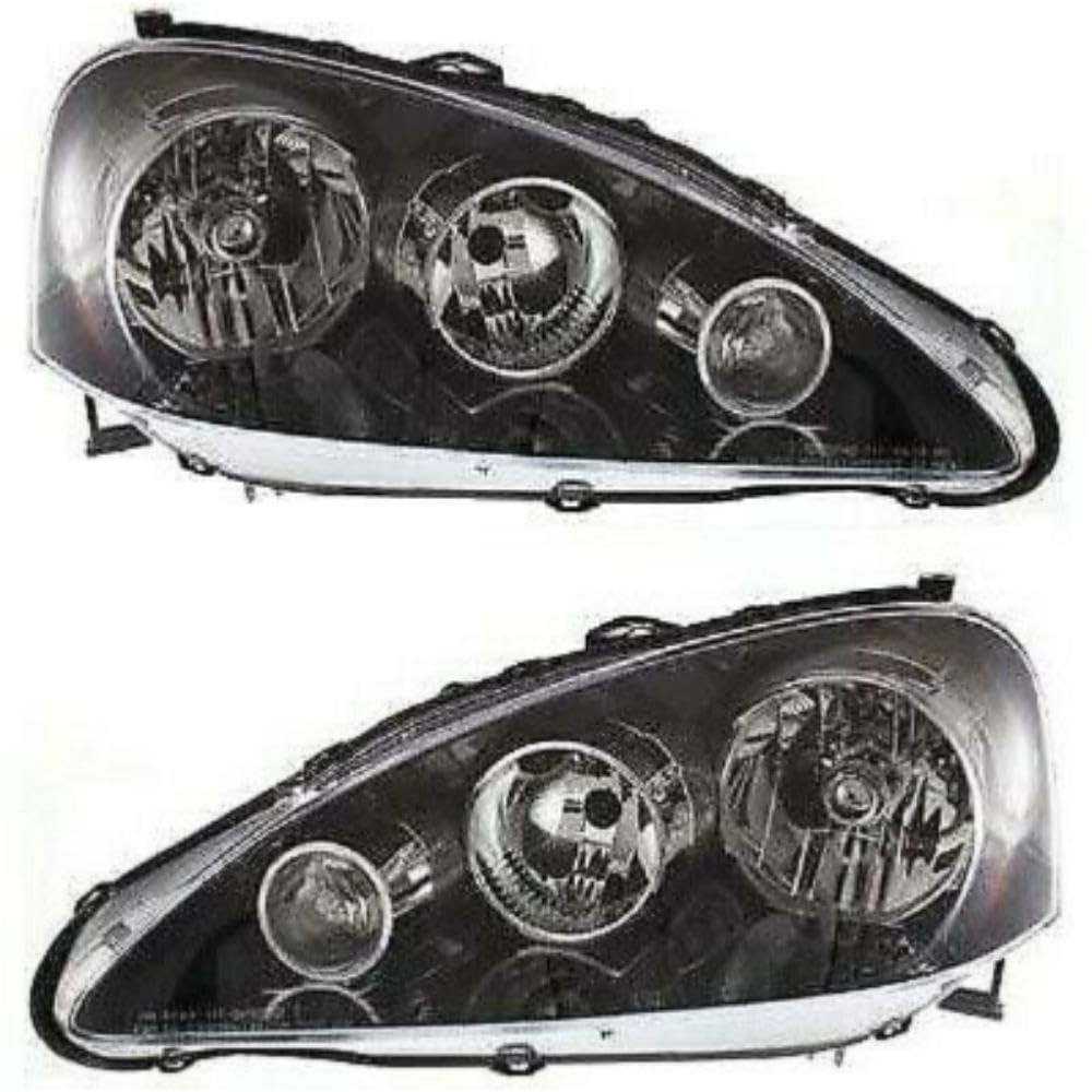 Pair Left Right Headlights Headlamps for Acura RSX Base Type-S 05-06 10824274