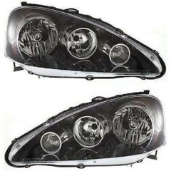Pair Left Right Headlights Headlamps for Acura RSX Base Type-S 05-06 10824274