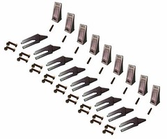 9 – Mini Excavator, 156 Series, Bolt On Shank, Bucket Teeth & Pins – 6808770