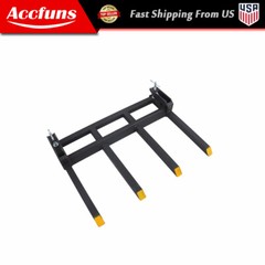 42″ 2500lbs Clamp on Heavy Debris Fork for Tractor Skid Steer Buckets Universal