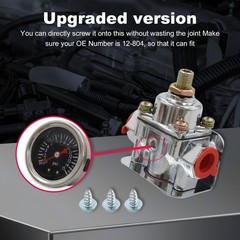 Fuel Pressure Regulator with Gauge for Carburetor Carb 1-4 PSI 12-804 USA