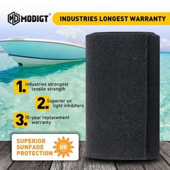12Inch x 157Inch Boat Trailer Bunk Carpet Shock Absorption Padding Mats for Boat