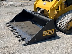 84″ Heavy Duty Low Profile Skid Steer Tooth Bucket
