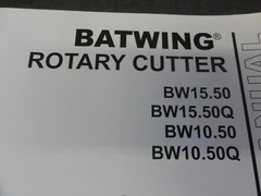 Woods BW15.50 BW15.50Q BW10.50 BW10.50Q Batwing Rotary Cutter Operator Manual