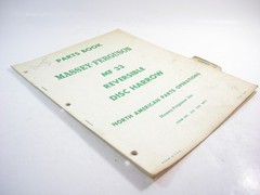 Massey Ferguson MF 33 Reversible Tandem Disc Harrow Parts Manual Book List