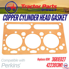 COPPER HEAD GASKET comp w Perkins® AG3.152, AD3.152, AT3.152.4 REPLC: 3681E027