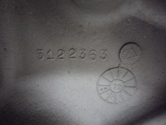DETROIT DIESEL IN-LINE 71 Series Engine Blower Supercharger End Plate 5122363