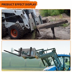 48″ 4000lbs Pallet Fork Blades for Kubota Bobcat Skid Tractors Loaders Steel 2X